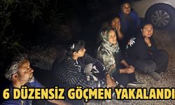 6 düzensiz göçmen yakalandı