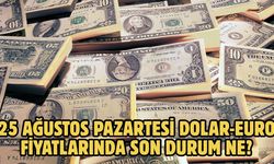 25 AĞUSTOS PAZARTESİ DOLAR-EURO FİYATLARINDA SON DURUM NE?
