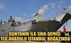 DÜNYANIN İLK SİHA GEMİSİ TCG Anadolu İSTANBUL BOĞAZINDA