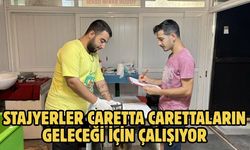 Stajyerler caretta carettaların geleceği için çalışıyor