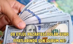 08 EYLÜL PAZARTESİ DOLAR-EURO FİYATLARINDA SON DURUM NE?