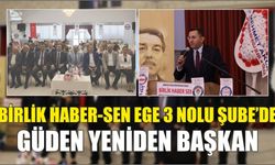 Birlik Haber-Sen Ege 3 Nolu Şube’de Güden Yeniden Başkan
