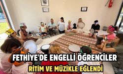 Fethiye'de engelli öğrenciler ritim ve müzikle eğlendi
