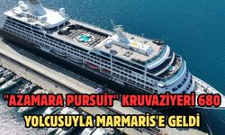 "Azamara Pursuit" kruvaziyeri 680 yolcusuyla Marmaris'e geldi