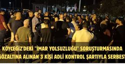 Köyceğiz'deki "imar yolsuzluğu" soruşturmasında gözaltına alınan 3 kişİ adli kontrol şartıyla serbest