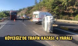 Köyceğiz'de trafik kazası: 4 yaralı