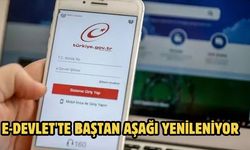 E-DEVLET'TE BAŞTAN AŞAĞI YENİLENİYOR