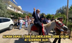 Alman damat, Türk geleneklerine göre gelini at üzerinde aldı