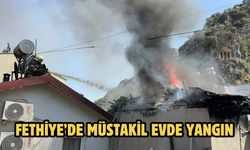 Fethiye’de müstakil evde yangın