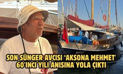 Son sünger avcısı ‘Aksona Mehmet' 60'ıncı yılı anısına yola çıktı
