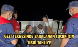 Gezi teknesinde yaralanan çocuk için tıbbi tahliye