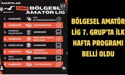Bölgesel Amatör Lig 7. Grup’ta İlk Hafta Programı Belli Oldu