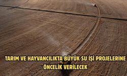TARIM VE HAYVANCILIKTA BÜYÜK SU İŞİ PROJELERİNE ÖNCELİK VERİLECEK