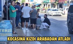 KOCASINA KIZDI, ARABADAN ATLADI