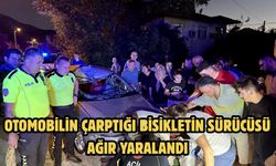 Otomobilin çarptığı bisikletin sürücüsü ağır yaralandı