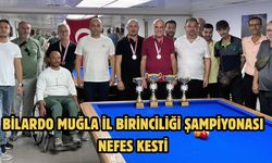 Bilardo Muğla il birinciliği şampiyonası nefes kesti