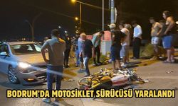 Bodrum’da Motosiklet Sürücüsü Yaralandı