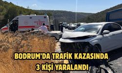 BODRUM’DA TRAFİK KAZASINDA 3 KİŞİ YARALANDI