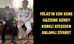 Milas’ın son Kore gazisine Güney Koreli ateşeden anlamlı ziyaret
