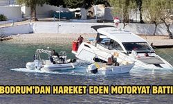 Bodrum’dan hareket eden motoryat battı