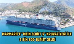 Marmaris'e "Mein Schiff 5" kruvaziyeri ile 2 bin 600 turist geldi