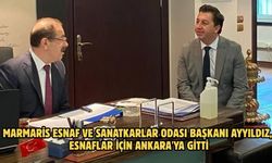 Marmaris Esnaf ve Sanatkarlar Odası Başkanı Ayyıldız, esnaflar için Ankara'ya gitti