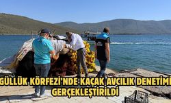 Güllük Körfezi’nde kaçak avcılık denetimi gerçekleştirildi