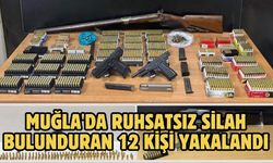 Muğla'da ruhsatsız silah bulunduran 12 kişi yakalandı