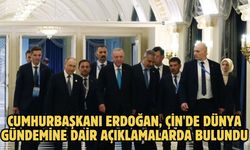 CUMHURBAŞKANI ERDOĞAN, ÇİN'DE DÜNYA GÜNDEMİNE DAİR AÇIKLAMALARDA BULUNDU