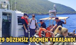 29 düzensiz göçmen yakalandı