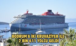 Bodrum'a iki kruvaziyer ile 2 bin 611 yolcu geldi