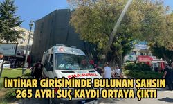 İntihar girişiminde bulunan şahsın 265 ayrı suç kaydı ortaya çıktı