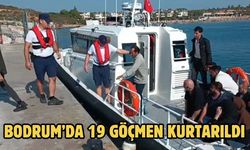 Bodrum’da 19 Göçmen Kurtarıldı