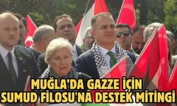 Muğla’da Gazze için Sumud Filosu'na destek mitingi