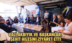Vali Akbıyık ve Başkanlar, Şehit Ailesini ziyaret etti