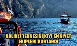 Balıkçı teknesini Kıyı Emniyet ekipleri kurtardı