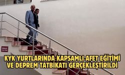 KYK yurtlarında kapsamlı Afet Eğitimi ve deprem tatbikatı gerçekleştirildi