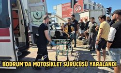Bodrum’da Motosiklet Sürücüsü Yaralandı