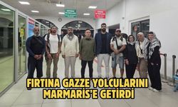 Fırtına Gazze yolcularını Marmaris’e getirdi