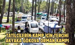 Tatilcilerin kamp için tercihi Akyaka Gökova Orman Kampı