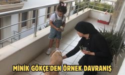 Minik Gökçe'den örnek davranış