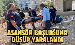 Asansör boşluğuna düşüp yaralandı