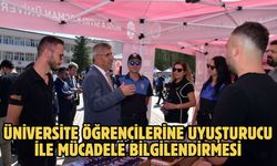 Üniversite öğrencilerine uyuşturucu ile mücadele bilgilendirmesi
