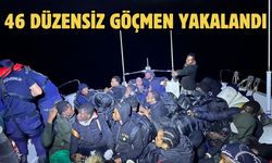 46 düzensiz göçmen yakalandı