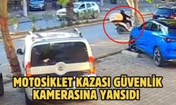Motosiklet Kazası Güvenlik Kamerasına Yansıdı