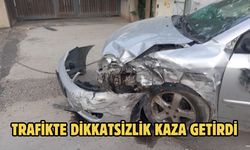 Trafikte Dikkatsizlik Kaza Getirdi