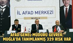 AFAD Genel Müdürü Gevrek: Muğla’da tanımlanmış 329 risk var