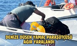 Denize düşen yamaç paraşütçüsü ağır yaralandı