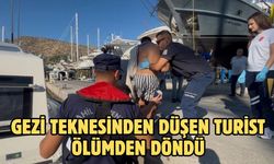 Gezi Teknesinden Düşen Turist Ölümden Döndü
