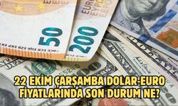 22 EKİM ÇARŞAMBA DOLAR-EURO FİYATLARINDA SON DURUM NE?